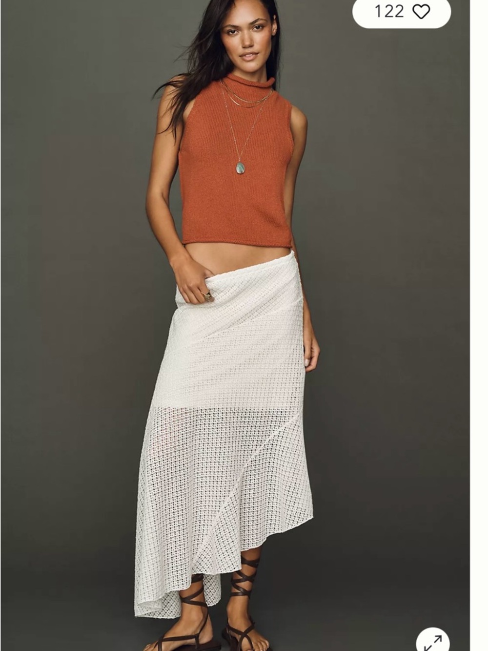 Anthropologie Asymmetric MIDI Skirt S NWT
